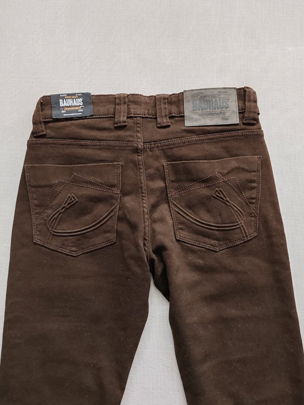 Bauhaus Denimworks BH-3035-SKT Men's Straight Fit Pants - Brown - 28x33 - Picture 10 of 15